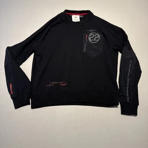 Aeronautica Militare Pullover Herren XL schwarz Pulli Sweatshirt Flight Viskose - Bild 1 von 12