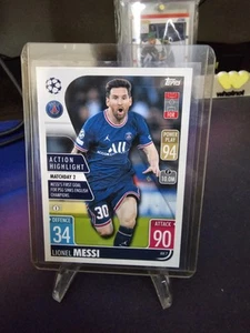 2021-22 Topps Match Attax UCL Extra - Action Highlight Lionel Messi #AH 7 - Picture 1 of 1