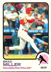 Brad Miller 2022 Topps Heritage #108 Philadelphia Phillies - Bild 1 von 2