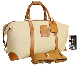 Ghurka No 97 CAVALIER II Mint Khaki Twill Travel Gym Duffle Carry On Luggage Bag - Picture 1 of 19
