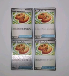 x4 - Buddy-Buddy Poffin - 144/162 x4 - Temporal Forces - Pokemon TCG - Near Mint - Picture 1 of 1