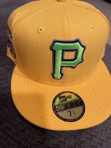 Pittsburgh Pirates Hat ~ New Era 59Fifty 7 1/2 MLB Cap Brand New Myfitted - Picture 1 of 6
