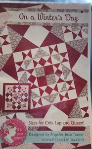 On A Winter's Day Quilt Pattern It's Sew Emma ISE 246 2021 Crib Lap Queen - Picture 1 of 2