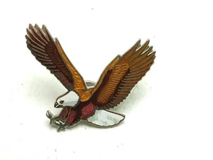 Vintage American Bald Eagle Gold Tone Patriotic Pin Brooch FREE SHIPPING - Picture 1 of 3
