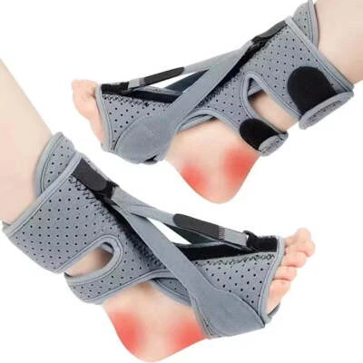 2X Plantar Fasciitis Night Splint Foot Drop Brace Ankle Heel Arch Pain Support - Image 1 of 4