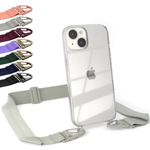 EAZY CASE do Apple iPhone 14 z regulowanym szerokim paskiem i silikonowym etui na telefon - Zdjęcie 1 z 14