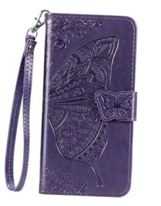 for Case Wallet PU Leather Credit Card Holder T-Mobile Revvl 7 Pro 5G Purple - Picture 1 of 7