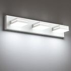 LED Modern Bathroom Vanity Light 3-Light, 24-Inch, Matte White- Non-dimmable 