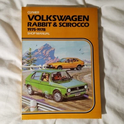 Volkswagen Rabbit and Scirocco Shop Manual. 1975-1978 NOS CLYMER Pub. 250+ pages - Image 1 of 4