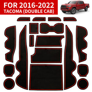 For Toyota Tacoma 2016-2022 Cup Holder Door Mat Center Console Mats Liner Insert