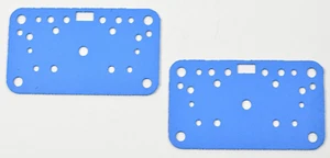 (2) Metering Plate Gaskets Blue Non Stick Reusable Fits: Holley 4160 Carburetor - Bild 1 von 1