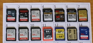 1x Brand Name 64GB SDXC Memory card up to 100MB/s AU Stock #31 - Picture 1 of 4