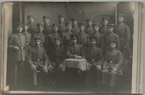 ALEMANES KADETES ERA PRIMERA GUERRA MUNDIAL MILITAR ANTIGUA FOTO REAL POSTAL RPPC - Imagen 1 de 2