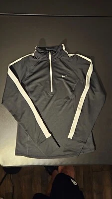 Nike Dri-Fit Correr Corredor Pullover Mujer M Negro Manga Larga Camisa Agujeros para el Pulgar Foto 1 de 4