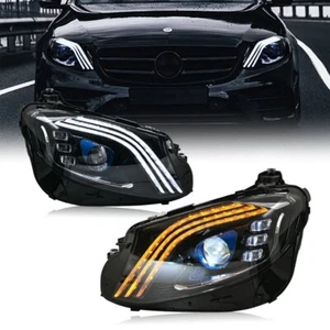 1 Pair LED Headlights For Mercedes-Benz E-Class W213 2016-2021 E200 260 300 350 - Picture 1 of 22