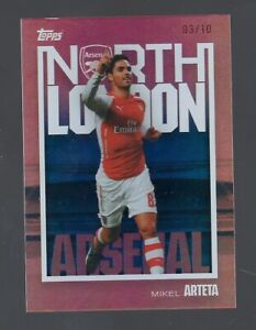 TOPPS 2023/24 - ARSENAL TEAM SET - MIKEL ARTETA - ORANGE  PARALLEL CARD /25