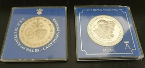 Royal Wedding Medal Lady Diana 1981 - Prince Andrew & Sarah Ferguson 1986 BULK - Picture 1 of 6
