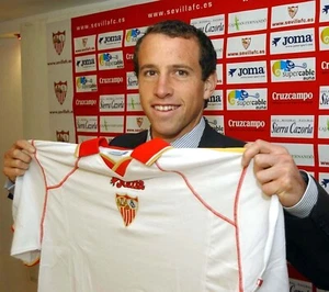 Sevilla FC Jersey Joma 100% Authentic size LARGE 2001-2002 #23 TORRADO - Picture 1 of 15