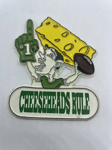 Green Bay Packers Vintage Magnet Cheeseheads Rule Cover