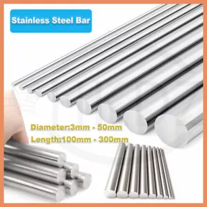 Edelstahl Rundstab Stab Durchmesser Ø3 4 5 6 8 10 12 14-50 mm Länge 100-300 mm - Bild 1 von 86