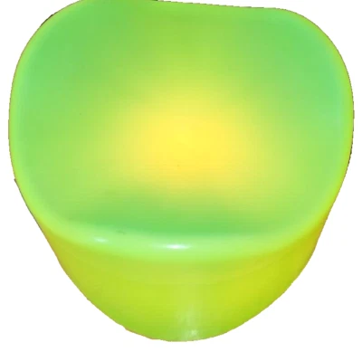🌟🌟Rare Retro Designer Douglas Mont Plastic Pouf Footstool Light Green Lime🌟🌟 - Image 1 of 4