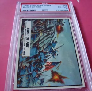 1962 topps Civil War News #56 Burst of FIRE psa 6 (889) nov 24 1863 Lookout mtn - Picture 1 of 5