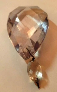 Antigua araña cristalina facetada lágrima prisma - Imagen 1 de 6