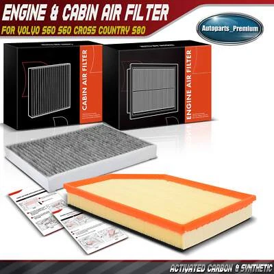 Воздушный фильтр двигателя и салона с активированным углем для Volvo S60 S80 XC60 XC70 L4 2,0 л - Изображение 1 из 4