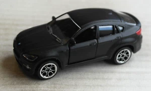 Majorette BMW X6 mattschwarz SUV Crossover Auto Car E71 Sport Utility Vehicle - Picture 1 of 4