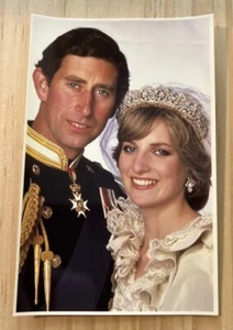 Cartolina Principe/Re Carlo Diana Royal Wedding 1981 Sovereign Series Inghilterra - Foto 1 di 2