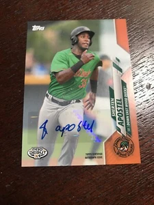 Sherten Apostel 2020 Topps Pro Debut Orange Parallel Auto 14/25 - Picture 1 of 3