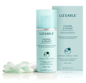 LIZ EARLE Cleanse & Polish Hot Cloth Cleanser Starter Kit 50ml - Pump & Cotton - Picture 1 of 1