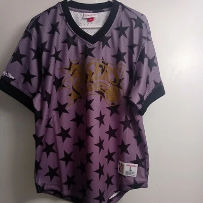 Camiseta deportiva Mitchell&Ness S/S gris de malla camuflada Phila 76ers nueva con etiquetas para hombre talla L $100  Foto 1 de 4