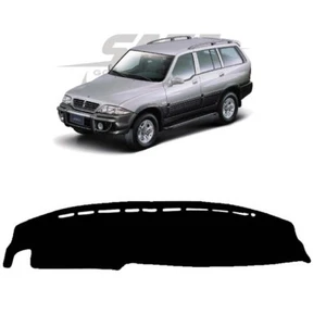 BLACK DASH MAT Cover Mat Dashmats for 1998 -2006 Ssangyong Musso RH - Picture 1 of 4