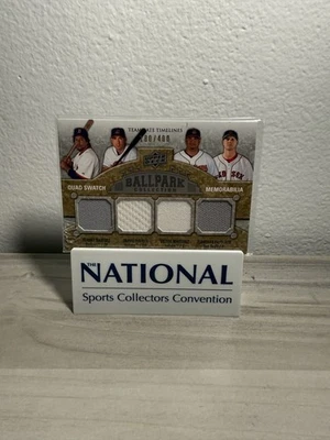 Muestra cuádruple Ballpark Collection 2009 Manny Ramírez, Hafner, Martínez, Papelbon  Foto 1 de 2