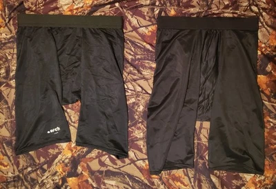 Lote de 2 Pantalones Cortos de Compresión Reusch Atléticos de Colección Para Hombre Negros Medianos Foto 1 de 4