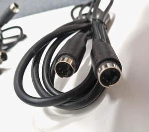 4-Pin Male to Male Black Cable 7 ft - Picture 1 of 3