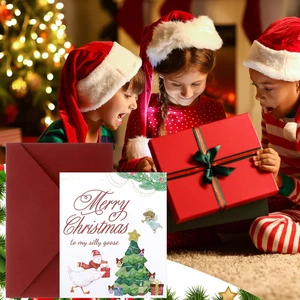 20 Juegos de Tarjetas de Navidad Silly Goose con Sobres Feliz Navidad 8 X... - Imagen 1 de 7