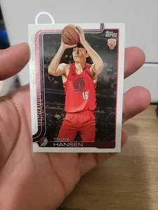 2025-26 TOPPS BASKETBALL YANG HANSEN RC SP PORTLAND TRAIL BLAZERS #216 - Picture 1 of 2