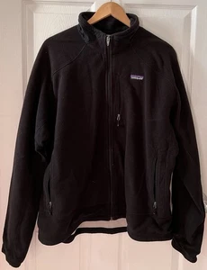 Patagonia Lightweight R Jacket Mens XL Black Polartec Fleece Full Zip Outdoors - Picture 1 of 24