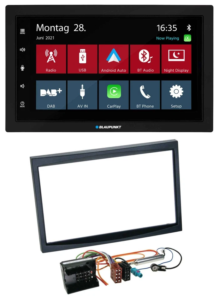 Blaupunkt MP3 Bluetooth DAB 2DIN USB Autoradio für Citroen C3 C2 Berlingo Jumpy - Bild 1 von 4