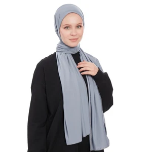 Jersey Hijab Schal für Damen leichtes muslimisches Kopftuch Tuch Kopftuch - Bild 1 von 6
