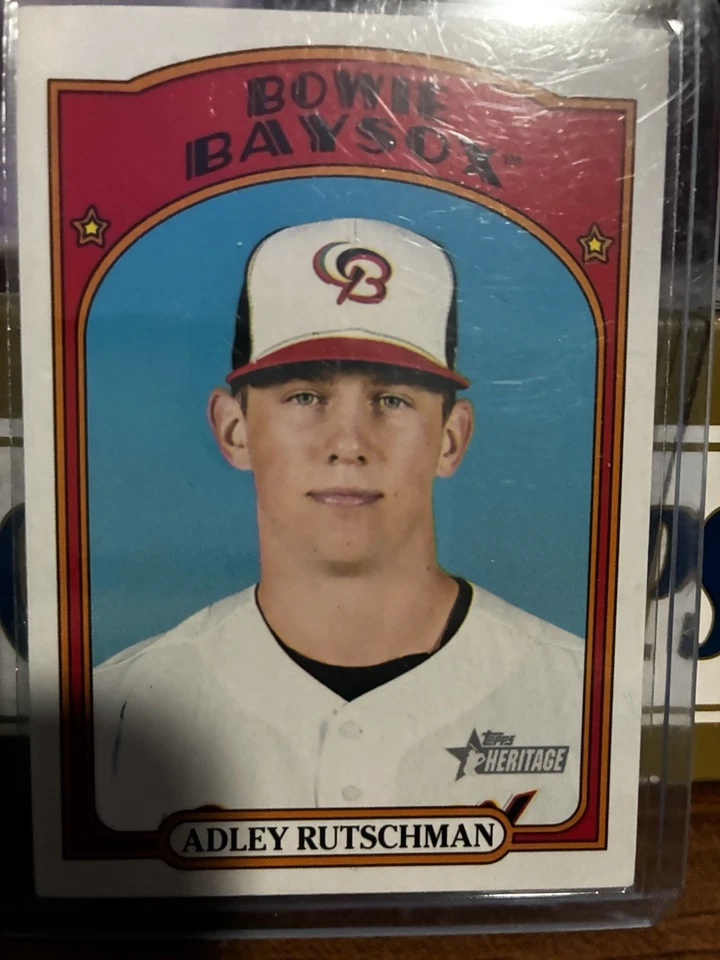 2021 Topps Heritage Minor League Edition - Short Print Adley Rutschman #203 (RC) - Image 1 of 2