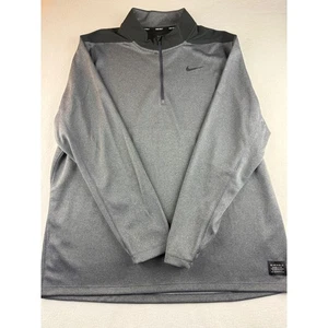 Nike Golf Dri-FIT Men's Gray 1/4 Zip Long Sleeve Pullover Shirt XL - Picture 1 of 10