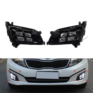 Pair Daytime Running Light Fog Lamp Driving Light For Kia Optima K5 2014-2015 - Picture 1 of 15