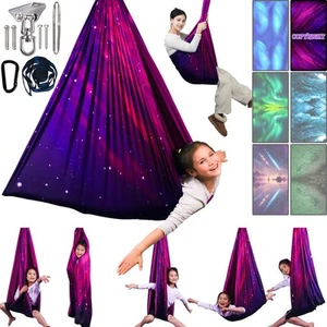 Sensory Swing for Kids & Adults Holds up to 300lbs Indoor & Outdoor Double La... - Picture 1 of 7