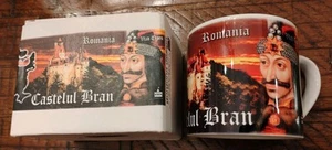 VLAD TEPES/DRACULA/ROMANIA/CASTLE BRAN/SOUVENIR MUG/HORROR/CASTLE DRACULa/RARE!! - Picture 1 of 10