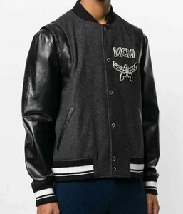 Chaqueta MCM Varsity Stadium para hombre abrigo de bombardero estilo vintage diseño de parche con logotipo - Imagen 1 de 21