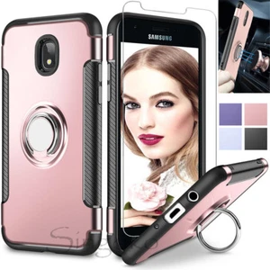 Samsung Galaxy J3 V 2018/Achieve/Star/Express/Amp Prime 3 Magnet Ring Case Cover - Picture 1 of 59