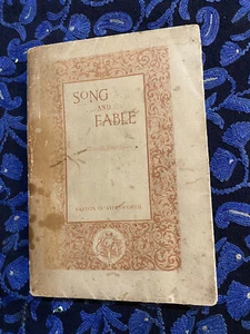 Barton O Aylesworth SONG AND FABLE 1st 1897 RARE, w/ ads and calling card Poems - Imagen 1 de 10